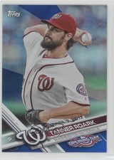 2017 Topps Opening Day Rainbow Blue Foil Tanner Roark #177 8w0