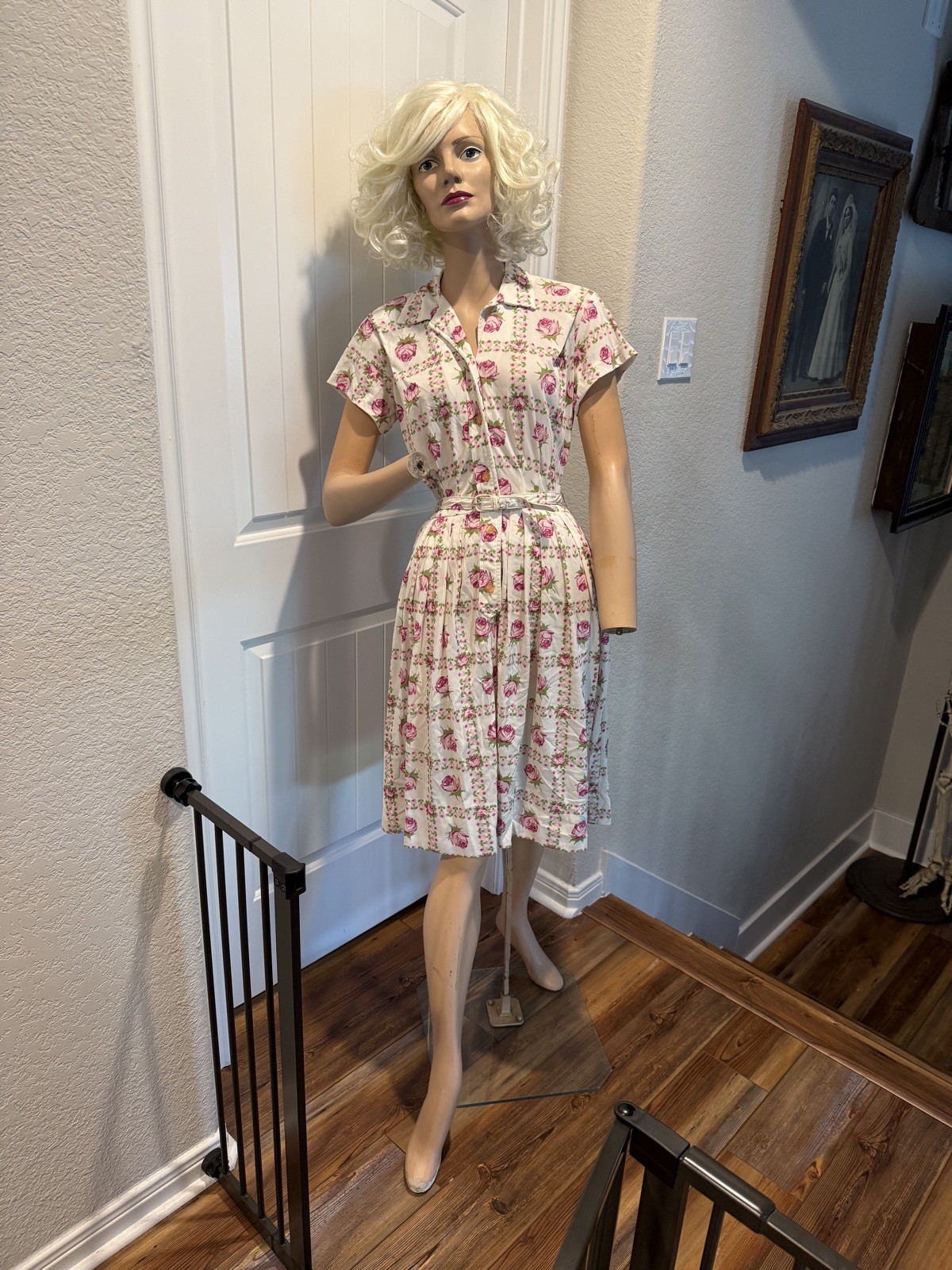 Vintage DG Williams Full Body Female Mannequin Wood Fiberglass