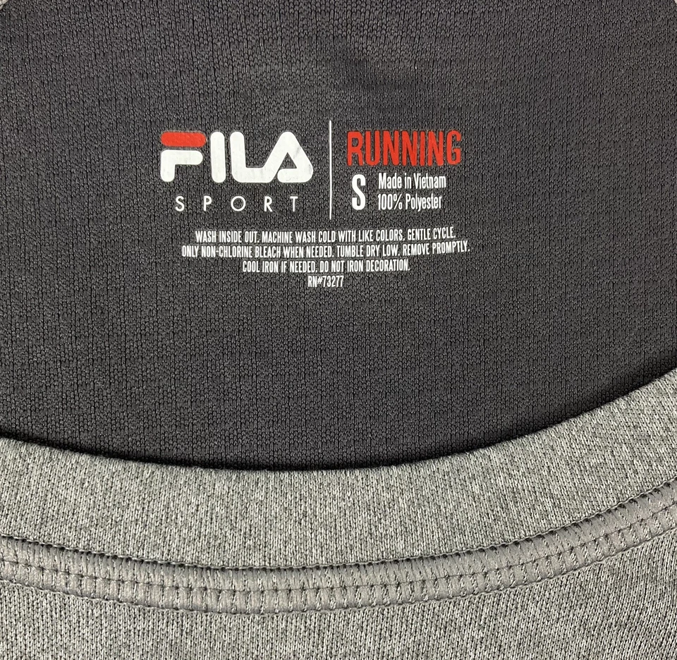 Top FILA SPORT RUNNING Performance S/S Gris Rosa Borde Leopardo Para Mujer S Poliéster Foto 4 de 4