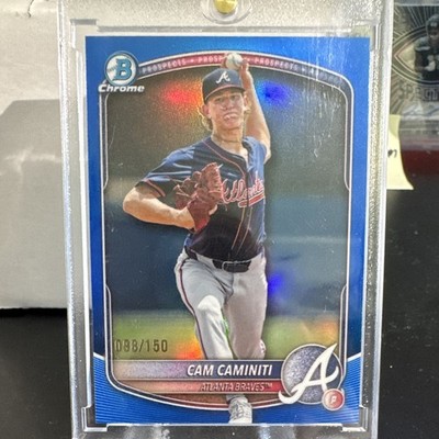 Topps Bowman Chrome 2024 Cam Caminiti Atlanta Braves Blue /150 #BDC-122
