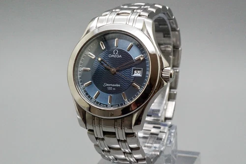 [Vintage] OMEGA Seamaster 2511.81 Blue Dial 36mm Quartz Men's Watch JAPAN