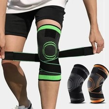 Knee Sleeve Compression Brace Support For Sport Joint Pain Arthritis Relief
