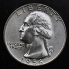 1956-D Washington Quarter BU/UNC Silver 90% Coin Denver Mint Sharp Detail