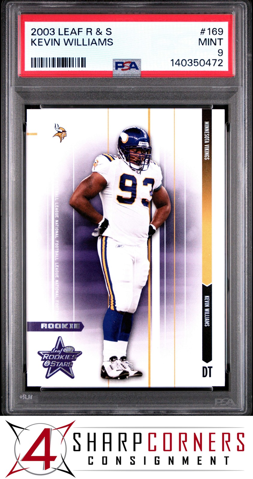 Kevin Williams Leaf R & S #169 Base