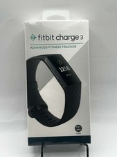 Fitbit Charge 3 Advanced Fitness Tracker   Black   Small  Large Bands Included