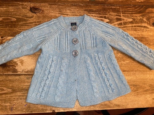 Mini Boden Girls Cable Cardigan Sweater 