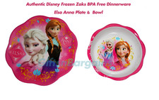 Disney Frozen Plate w Cereal Bowl BPA Free Zaks Melamine Feeding Baby Utensil