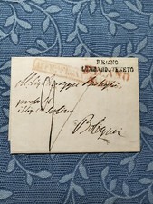 Prefilatelia. Lombardo Veneto. Milano/Bologna. Frontiera. Vollmeier P2.