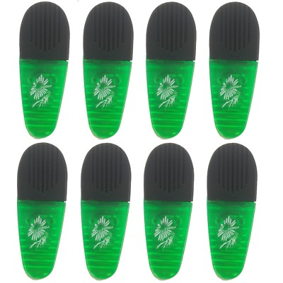 Magnetic Clip, Hard Plastic Translucent Green with Black Handles, 3.5x1x1''