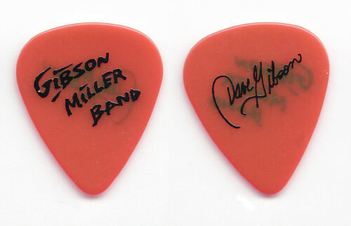 Gibson Miller Band Dave Gibson Signature Red Guitar Pick - 1993 Tour - Picture 1 of 1
