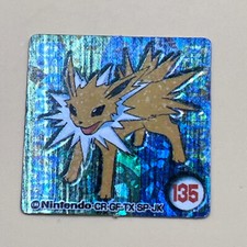 Jolteon Pokemon GB Pocket Card Mini Sticker Pocket Monsters No.135 Holo M-104