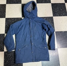 Vintage 70s North Face Full Zip Hooded Parka Jacket Sz L Made in USA Brown Label