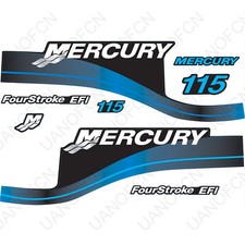 Mercury 115 HK Four Stroke EFI Utombordare   Dekaler Sticker Set 881649A01