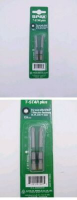 2 Pack (4  Bits) Spax T-Star Plus T20 S x 2'' Driver Bit Steel