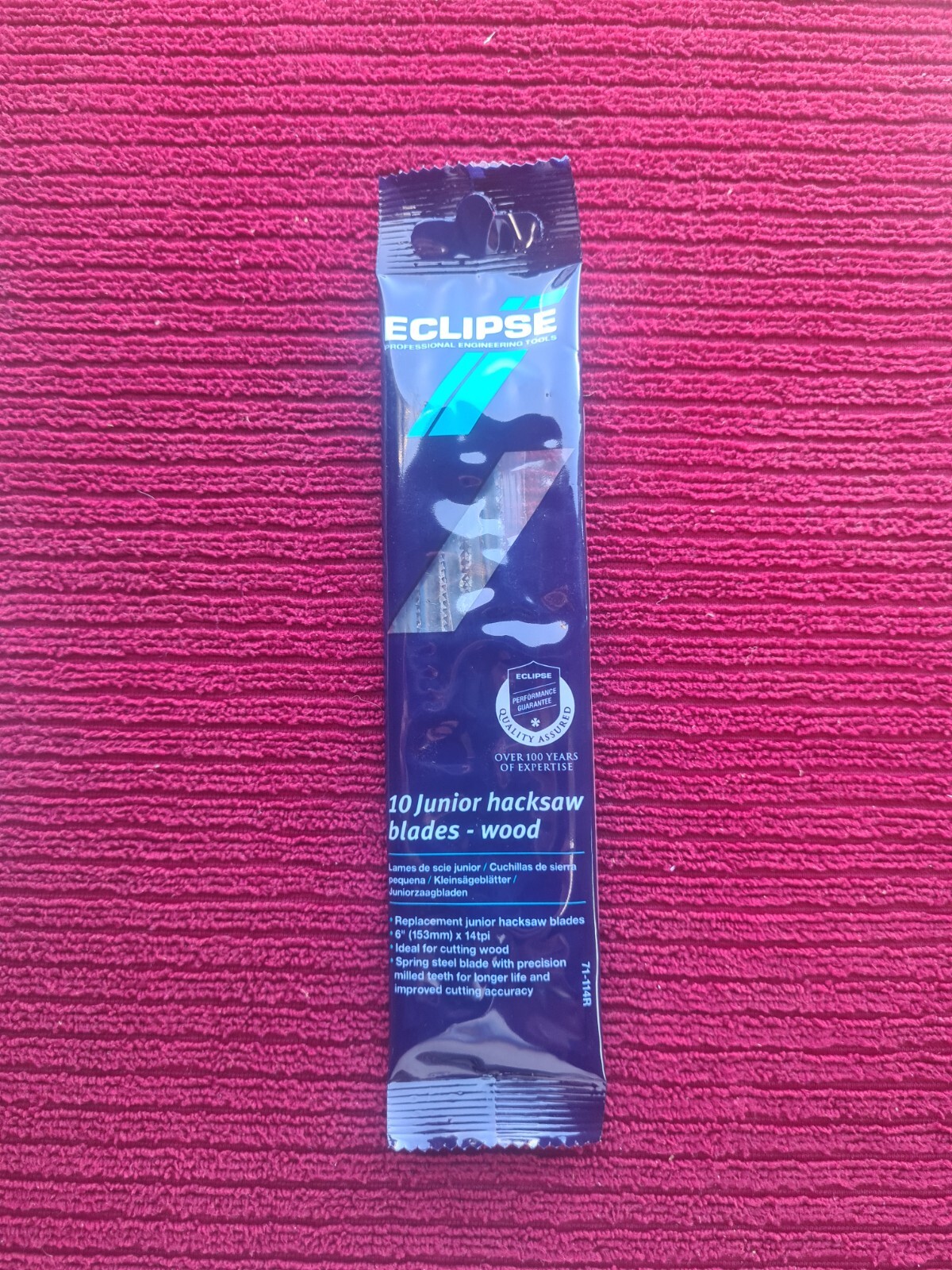 Eclipse Spear & Jackson Wood Plastic Junior Hacksaw Blades 14tpi 6