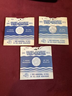 Alpine Wild Flowers Lot Of 3 Western USA Sawyer's View-master Reel 2,5,7 P4-5