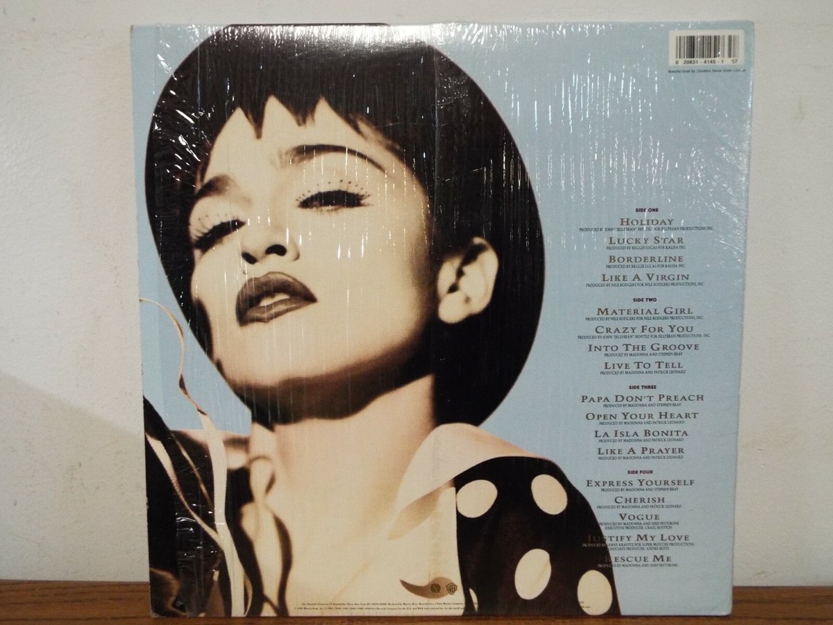 MADONNA IMMACULATE COLLECTION 1985 2XLP VINYL ALBUM | eBay