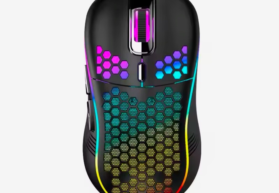 Wireless Gaming Mouse Rechargeable 7 Color LED Backlit Optical Cordless for PC-image