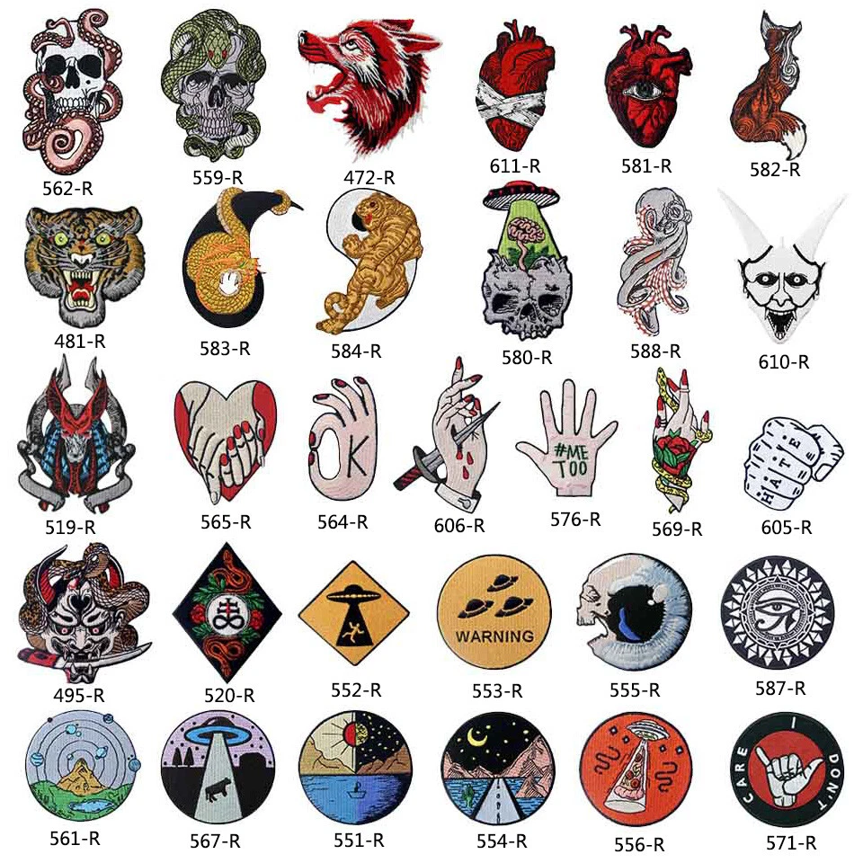 Embroidered Iron Sew On Clothing Patch transfers Badge applique Gift for Jackets - Image 3 of 4