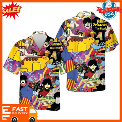 Beatles Yellow Submarine Hawaiian Shirt 3D New S 5XL Fast Delivery_y1y_21