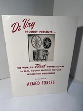 1950’s DeVry 16mm Sound Motion Picture Projector for the Armed Forces Catalog