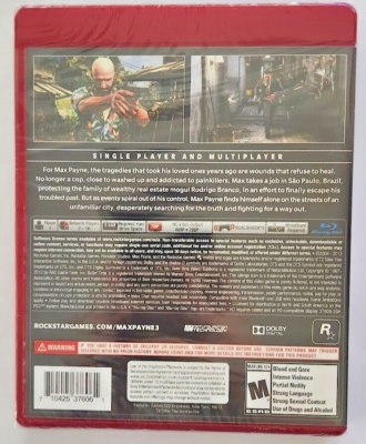 Max Payne 3 (Sony PlayStation 3, 2012) for sale online | eBay
