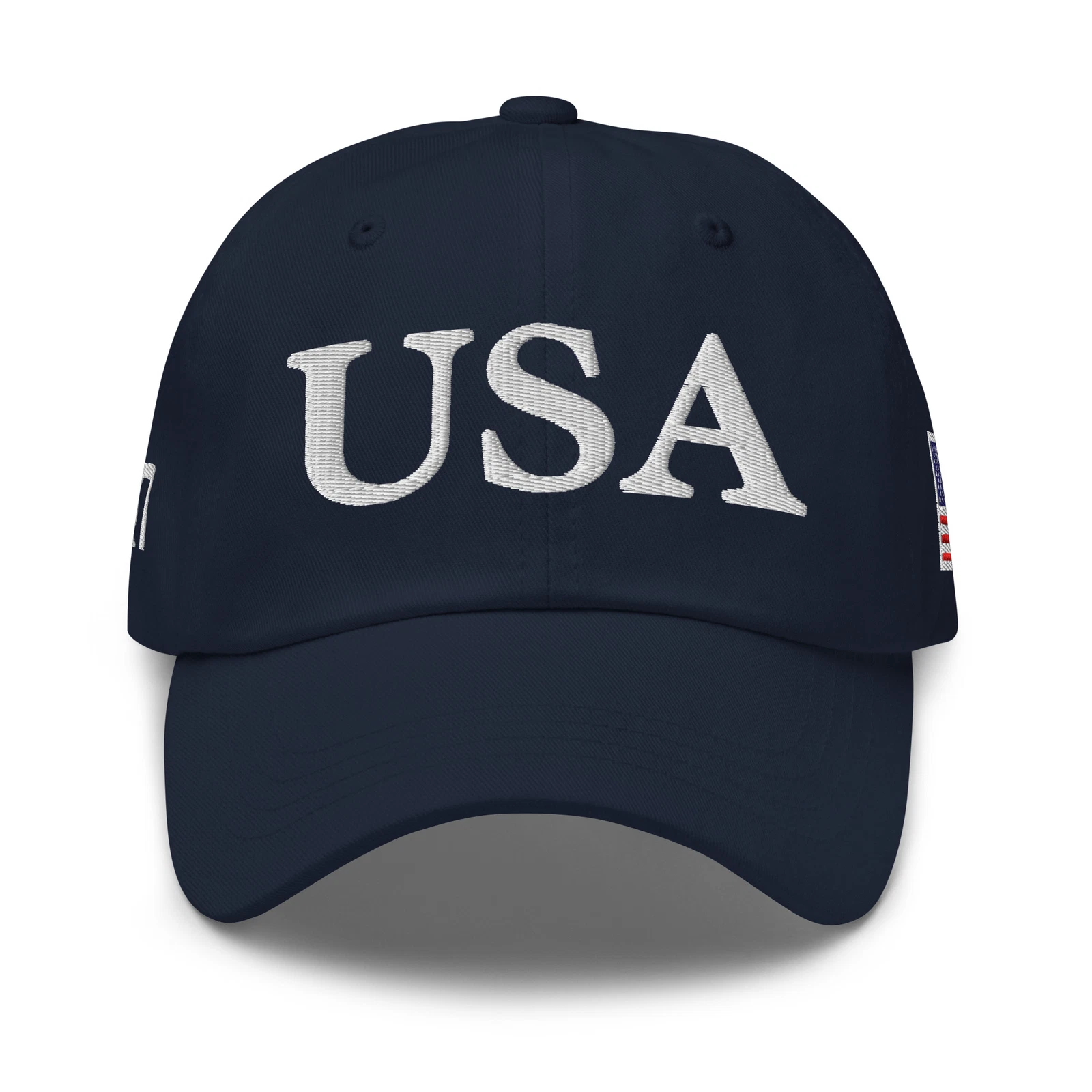Discover Red USA Hat 45 47 Trump Baseball Cap American Flag Embroidered, July Fourth Hat