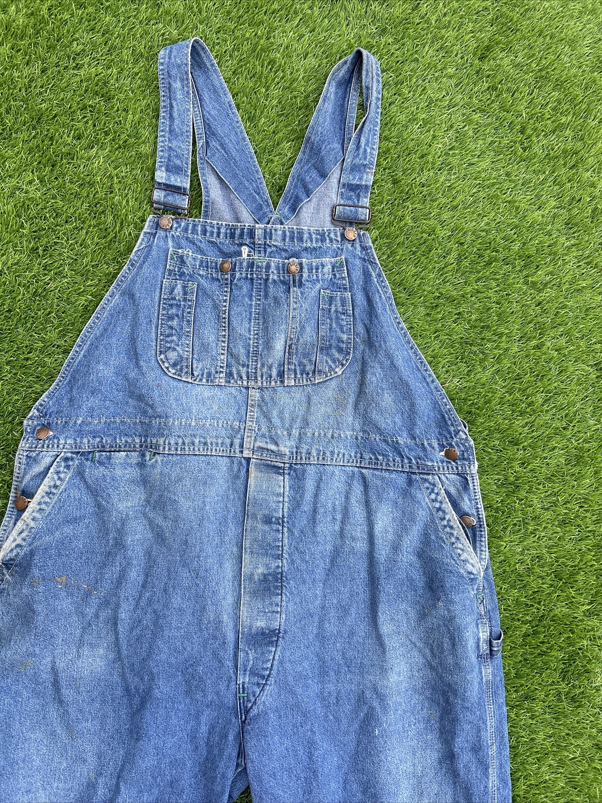 Big Ben Wrangler Bib Denim Overalls Men's 46x32 Carpe… Gem