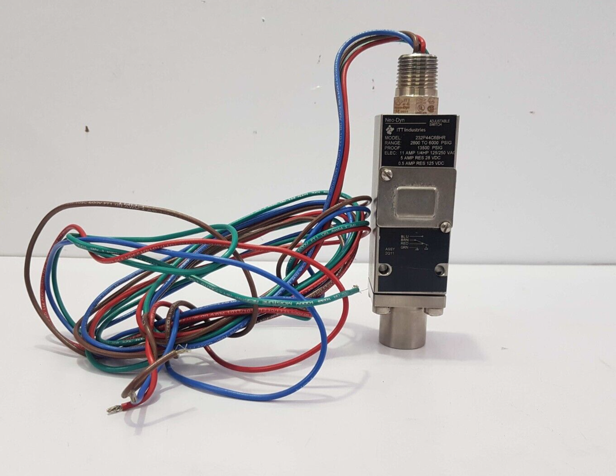 ITT NEO-DYN 232P44C6BHR ADJUSTABLE PRESSURE SWITCH | eBay