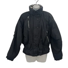 OBERMEYER Nell Jacket Womens 12 Black Puffer Coat Ski Snowboard Bomber Crop