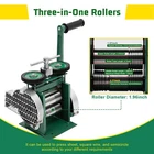 Rolling Mill Machine Rollers Metal Wire Flat Jewelry Tool Manual Combination USA