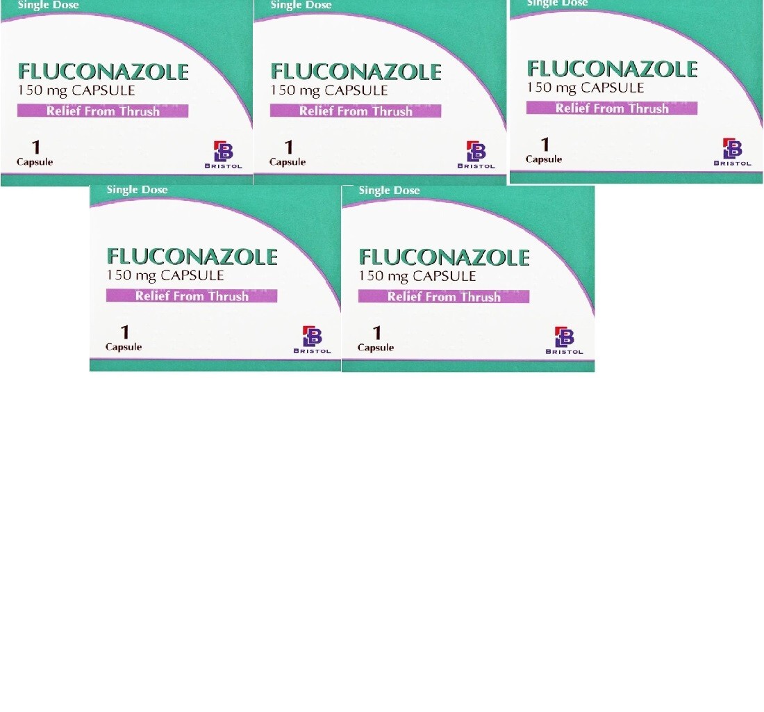 Vaginal Thrush Capsules 150mg Oral Fluconazole Yeast Infection Capsule X 5 Packs eBay