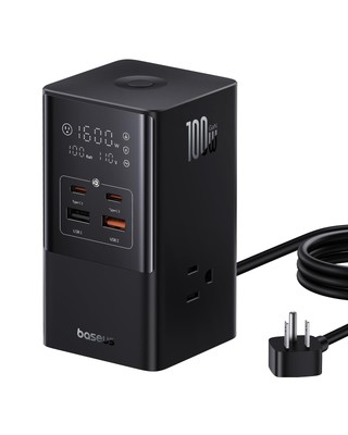 Baseus 7-in-1 USB C Charging Station, 100W PowerCombo Fast Charging Power Str...