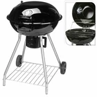 Black Charcoal Round Grill BBQ Patio Outdoor Garden Meat Fish Picnic Portable 