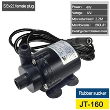 Water Transfer Pump Electric Brushless Mini Submersible Pumping Fish Tank US