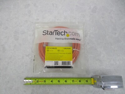 STARTECH.COM C6PATCH15OR 15FT ORANGE CAT6 ETHERNET CABLE, V0801