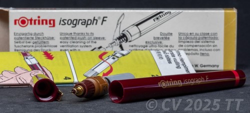 Rotring 158 050 isograph F (Film) 0,50 mm - Tuschefüller / technical pen - NOS - Bild 2 von 6