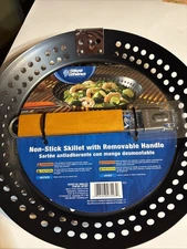 New Blue Rhino Non Stick Skillet With Removable Handle