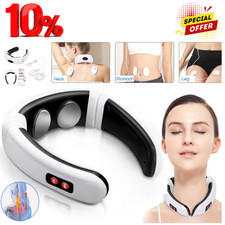 Electric Neck Massager Cervical Pulse Muscle Relax Massage Magnetic Therapy US