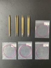 HANDMADE CRAFTED Green Sandalwood VeraWood Interchangeable Knitting Needle Set