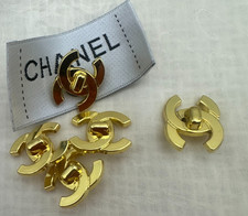 5 Metal Shank Buttons 20mm Compatible With And Fits For Chanel  READ