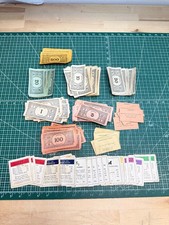 1935 Parker Bros Vintage Monopoly Pieces Set Money/Properties/Game Cards