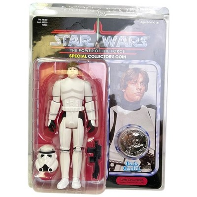 Gentle Giant Star Wars Power of the Force Luke Skywalker Stormtrooper Jumbo Fig