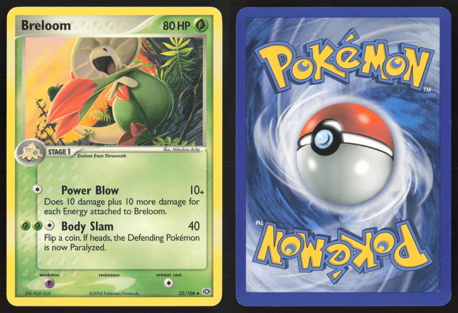 Pokemon TCG | Breloom 22/106 | Emerald Uncommon | Near Mint