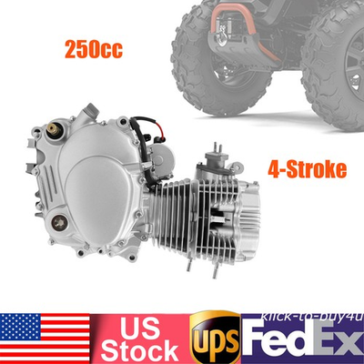 #ad #ad 250CC 4 Stroke Vertical Engine 5 Speeds Transmission Motor Kit For Dirt Bike ATV $355.49