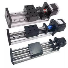 Electric Linear Slide Table Kit,Motorized Ballscrew Guide Motion Stage for CNC
