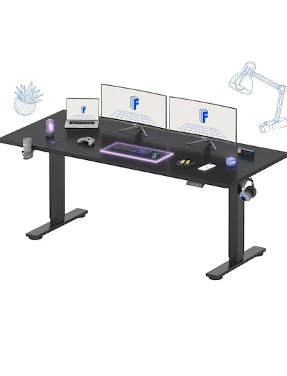 Escritorio de pie grande FLEXISPOT 71 x 32 pulgadas Foto 3 de 3