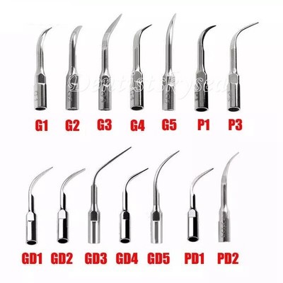 5 Dental Ultrasonic Piezo Scaler Tips for Woodpecker EMS DTE SATELEC Handpiece