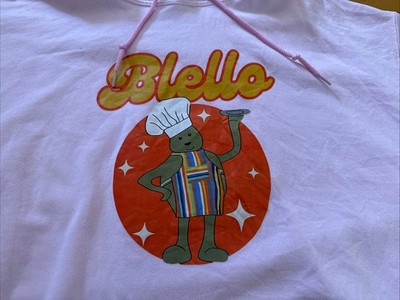 Tiny Chef Pink Hoodie Bello Gildan Heavy Blend Size Large Free Shipping