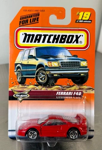 Matchbox Ferrari F40 Red Top Class Series 4 #19/100 1999 Carded Vintage NOS NEW